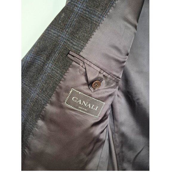 *SOLD* Canali Wool Blazer EU50 (US 40) Italy Windowpane, Harry Rosen - Picture 7 of 16